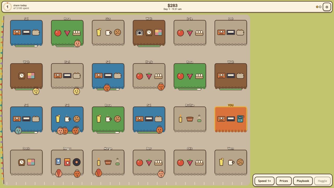 Stall Street (early) gameplay