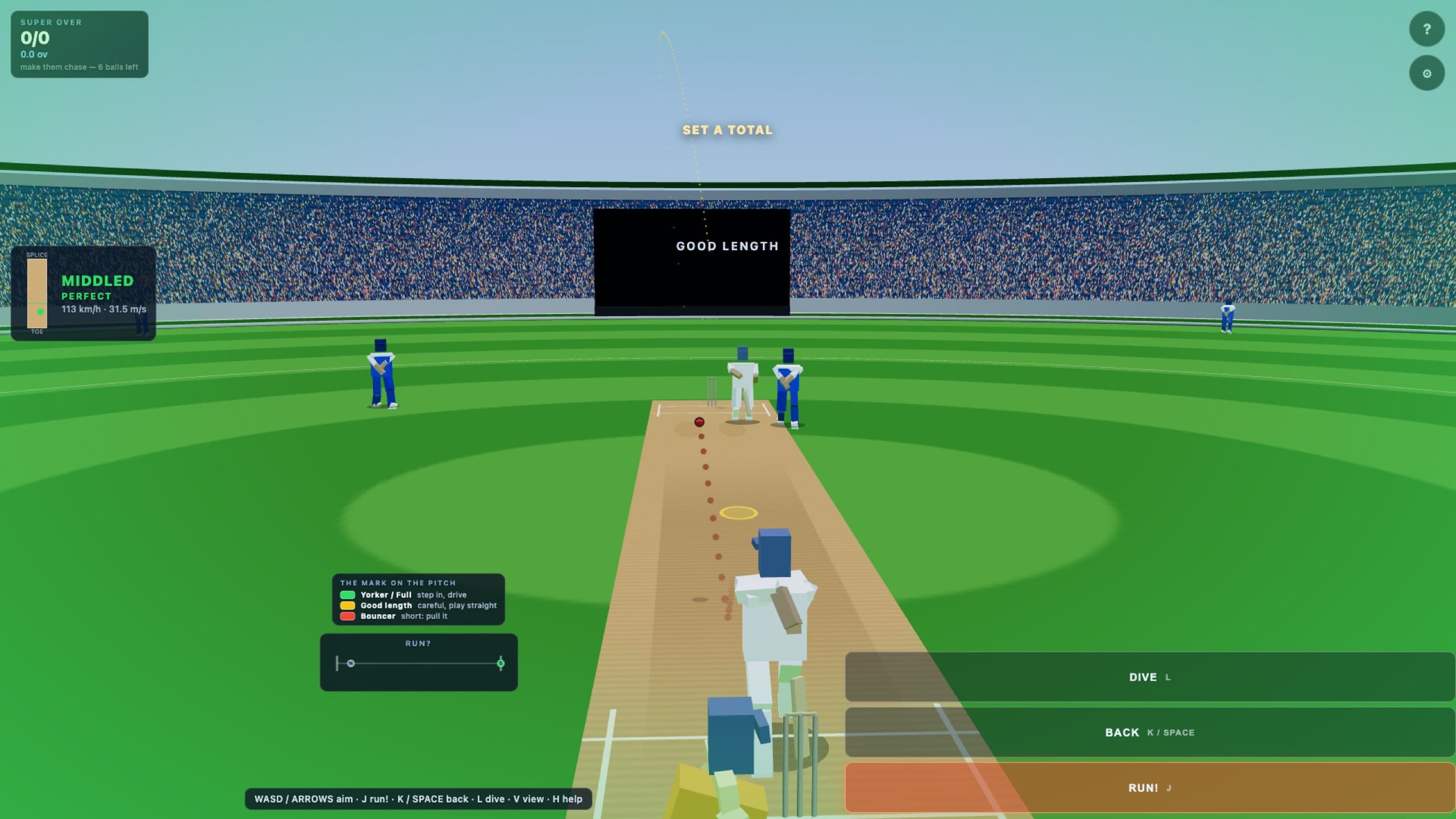 Swish Wickets gameplay